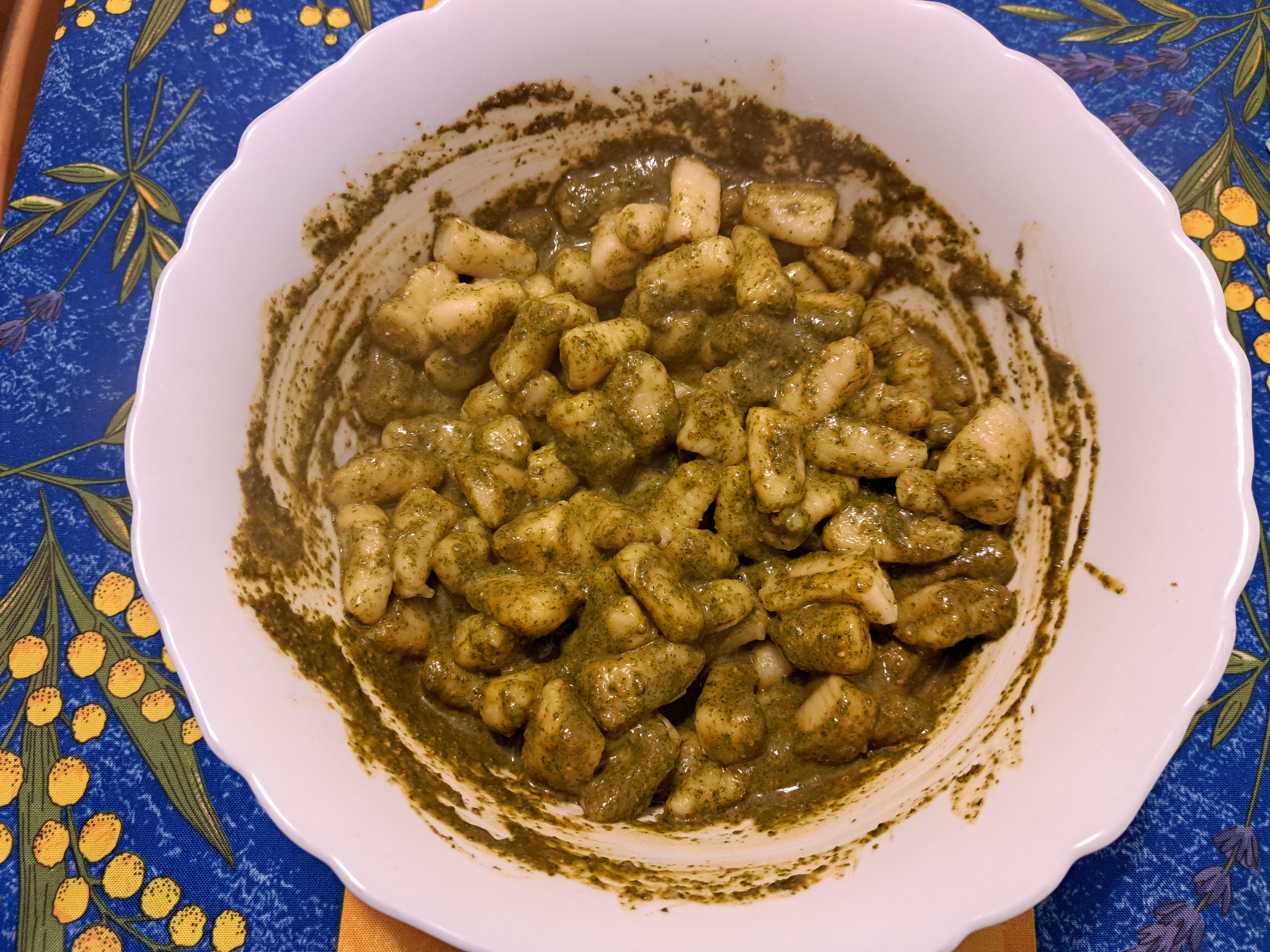 Nhoque ao Pesto